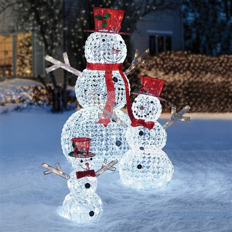 Outdoor lighted snowman - Hykolity 5FT 3D Genuine Outdoor Lighted Snowman, Christmas Snowman Yard Decoration with 80 Warm White LED Lights, Ground Stakes, Zip Ties Visit the hykolity Store 4.6 4.6 out of 5 stars 266 ratings